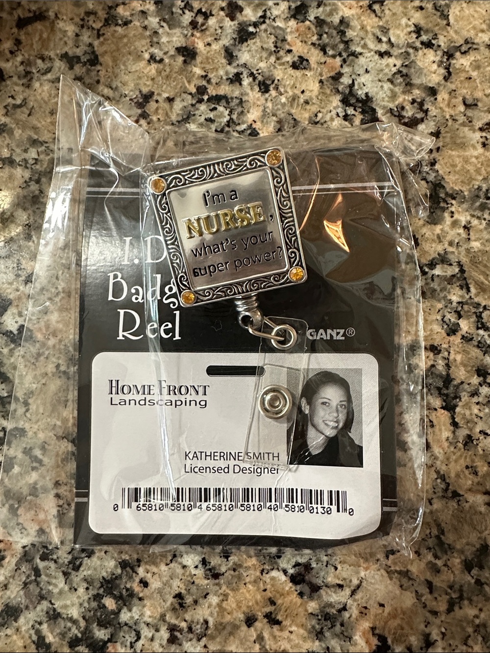 NWT GANZ ID Badge Reel Nurse- Iβm a nurse, whatβs your super power?